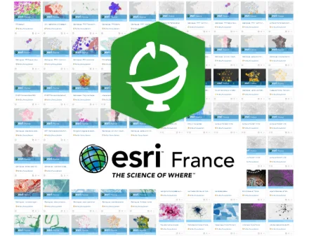 Les contenus d'Esri France disponibles sur le Living Atlas