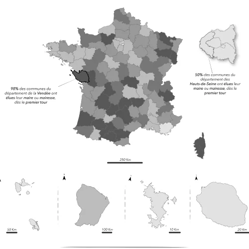 Élections municipales de 2026 : Quels pourcentages d'élections par département au premier tour ?